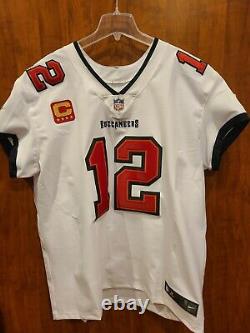 Tom Brady Tampa Bay Buccaneers Elite AUTHENTIC White Jersey Size 52 +C PATCH