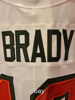 Tom Brady Tampa Bay Buccaneers Elite AUTHENTIC White Jersey Size 52 +C PATCH