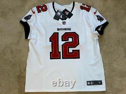 Tom Brady Tampa Bay Buccaneers Elite AUTHENTIC White Jersey Super Bowl Size 52