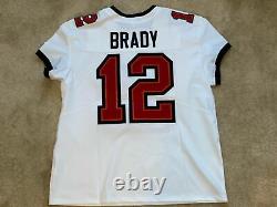 Tom Brady Tampa Bay Buccaneers Elite AUTHENTIC White Jersey Super Bowl Size 52