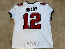 Tom Brady Tampa Bay Buccaneers Elite AUTHENTIC White Road Jersey Super Bowl
