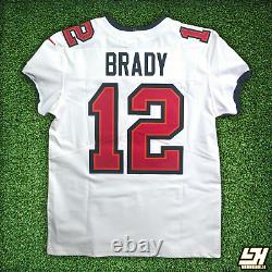 Tom Brady Tampa Bay Buccaneers Elite Captain & Super Bowl LV White 44 Jersey Nwt