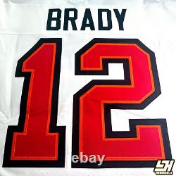 Tom Brady Tampa Bay Buccaneers Elite Captain & Super Bowl LV White 44 Jersey Nwt