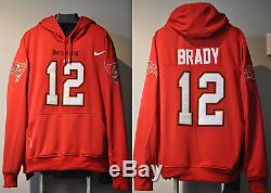 Tom Brady Tampa Bay Buccaneers Jersey NFL Hooded Sweatshirt Embroidered Hoodie