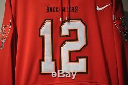 Tom Brady Tampa Bay Buccaneers Jersey NFL Hooded Sweatshirt Embroidered Hoodie