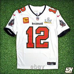 Tom Brady Tampa Bay Buccaneers Limited Captain Super Bowl LV White S Jersey Nwt