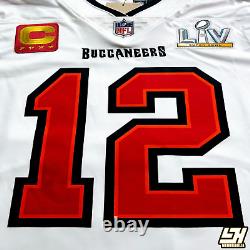 Tom Brady Tampa Bay Buccaneers Limited Captain Super Bowl LV White S Jersey Nwt