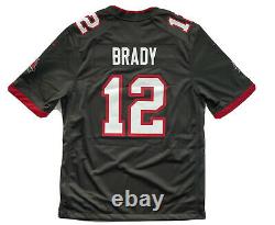 Tom Brady Tampa Bay Buccaneers Nike Alternate Pewter Game Jersey Size Large