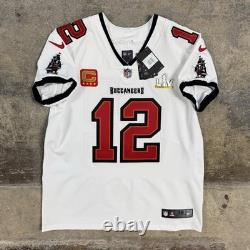Tom Brady Tampa Bay Buccaneers Nike Elite Super Bowl Jersey Size 48 XL NEW