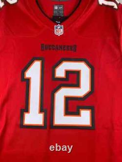 Tom Brady Tampa Bay Buccaneers Nike Game Jersey Men's 2021 #12 Red TB12 New