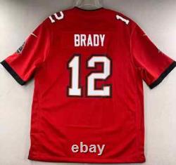 Tom Brady Tampa Bay Buccaneers Nike Game Jersey Men's 2021 NFL #12 Red TB12 New