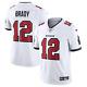 Tom Brady Tampa Bay Buccaneers Nike Jersey White Large Size On Field. Brand New