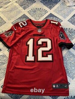 Tom Brady Tampa Bay Buccaneers Nike Limited Stitched Red Jersey #12 Size Medium