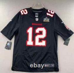 Tom Brady Tampa Bay Buccaneers Nike Super Bowl LV 55 Game Fashion Jersey NFL #12