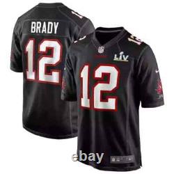 Tom Brady Tampa Bay Buccaneers Nike Super Bowl LV 55 Game Fashion Jersey NFL #12