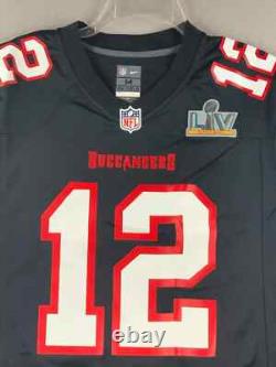 Tom Brady Tampa Bay Buccaneers Nike Super Bowl LV 55 Game Fashion Jersey NFL #12