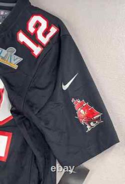 Tom Brady Tampa Bay Buccaneers Nike Super Bowl LV 55 Game Fashion Jersey NFL #12