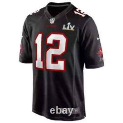 Tom Brady Tampa Bay Buccaneers Nike Super Bowl LV 55 Game Fashion Jersey NFL #12