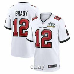 Tom Brady Tampa Bay Buccaneers Nike Super Bowl LV Game Jersey White Size XL