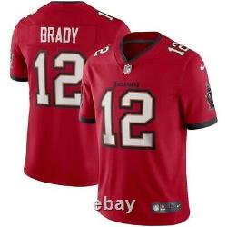 Tom Brady Tampa Bay Buccaneers Nike Vapor Limited Jersey Red Medium Authentic