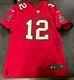Tom Brady Tampa Bay Buccaneers Red Home Nike Game Jersey M