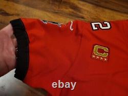 Tom Brady Tampa Bay Buccaneers Red Jersey With 4 Gold Star Captains Patch