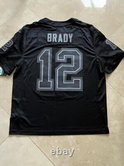 Tom Brady Tampa Bay Buccaneers Reflective Black Nike LIMITED AUTHENTIC Jersey L