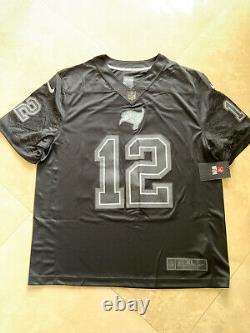 Tom Brady Tampa Bay Buccaneers Reflective Black Nike LIMITED AUTHENTIC Jersey XL