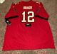 Tom Brady-tampa Bay Buccaneers-signed Autographed-nwt Red Nfl Jersey-coa