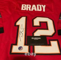 Tom Brady-Tampa Bay Buccaneers-Signed Autographed-NWT Red NFL Jersey-COA