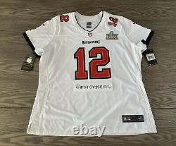 Tom Brady Tampa Bay Buccaneers Super Bowl LV Womens Game Jersey 2XL Nike MVP NWT