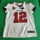 Tom Brady Tampa Bay Buccaneers Sz 44/ L White Nike Vapor Elite Captain Jersey