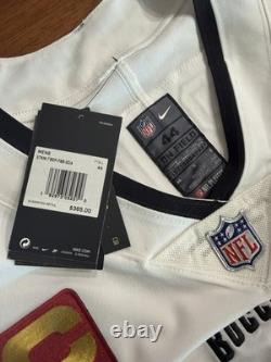 Tom Brady Tampa Bay Buccaneers Sz 44/ L White Nike Vapor Elite Captain Jersey