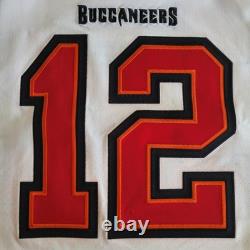 Tom Brady Tampa Bay Buccaneers Sz 44/ L White Nike Vapor Elite Captain Jersey