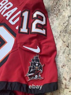 Tom Brady Tampa Bay Bucs Elite AUTHENTIC Red Home Jersey Size 52 NWOT