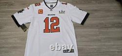 Tom Brady White Tampa Bay Buccaneers Super Bowl 55 Nike Jersey Mens Large