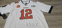 Tom Brady White Tampa Bay Buccaneers Super Bowl 55 Nike Jersey Mens Large