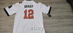 Tom Brady White Tampa Bay Buccaneers Super Bowl 55 Nike Jersey Mens Large
