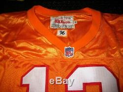 VINGTAGE TAMPA BAY BUCS #12 JERSEY ORANGEWILLIAMS Sewn ONTeam IssueSize 40