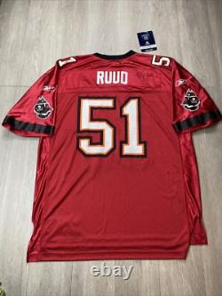 VTG Tampa Bay Buccaneers Jersey SIGNED Barrett Ruud New Reebok Vintage New Rare