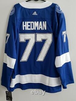 Victor Hedman #77, Tampa Bay Lightning 2020 Stanley Cup Champs Jersey. Size M