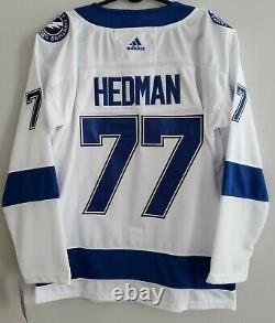 Victor Hedman #77, Tampa Bay Lightning 2020 Stanley Cup Champs Jersey. XL
