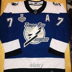 Victor Hedman Tampa Bay Lightning 2021 Stanley Cup Finals Jersey Size Large