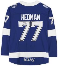 Victor Hedman Tampa Bay Lightning Autographed Blue Fanatics Breakaway Jersey