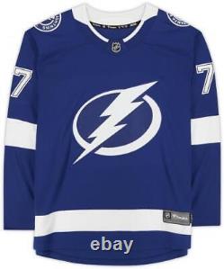 Victor Hedman Tampa Bay Lightning Autographed Blue Fanatics Breakaway Jersey