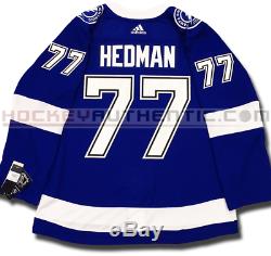 Victor Hedman Tampa Bay Lightning Home Authentic Pro Adidas NHL Jersey