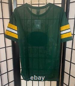 Victoria's Secret Pink NFL M Green Bay Packers Sequin Bling Football Rare Jersey