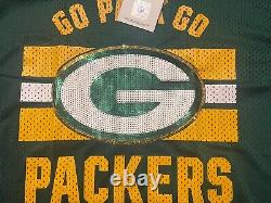 Victoria's Secret Pink NFL M Green Bay Packers Sequin Bling Football Rare Jersey