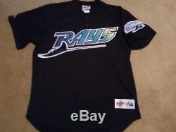Vintage 1998 Majestic Tampa Bay Devil Rays Authentic Inaugural Batting BP Jersey