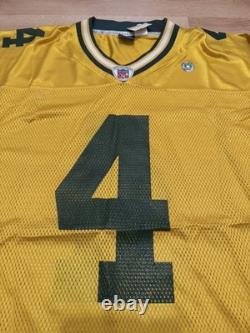 Vintage Brett Favre #4 Green Bay Packers NFL Reebok On Field Jersey Sz M NWT